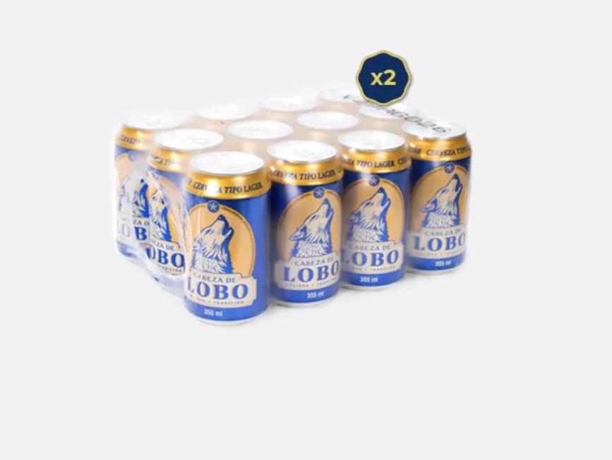 Cerveza Cabeza de Lobo — Caja de 24